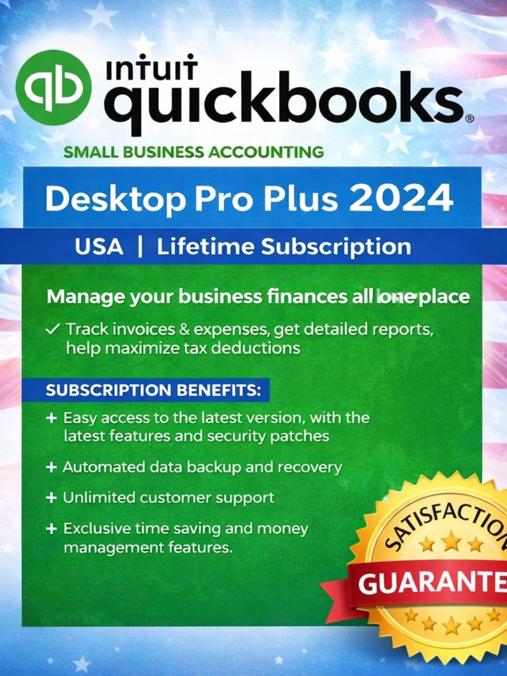 Intuit QuickBooks Desktop Pro 2024 Lifetime License